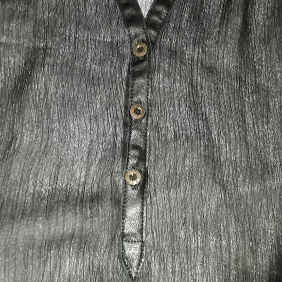 Black Shirt dress sheer/Lace - Picture 5 of 8